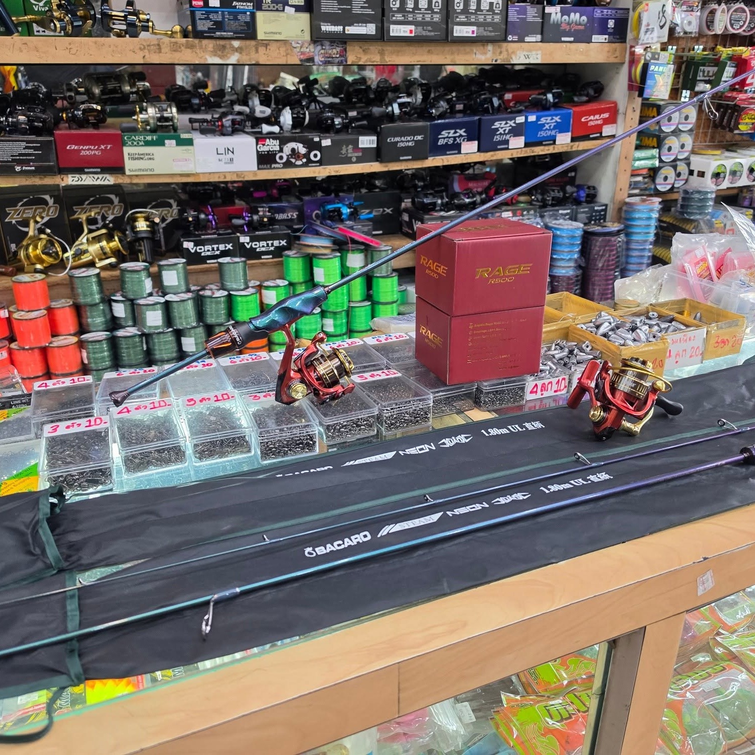 ชุดคัน วีแบส Bakaro NEON x RAPALA RAGE R500